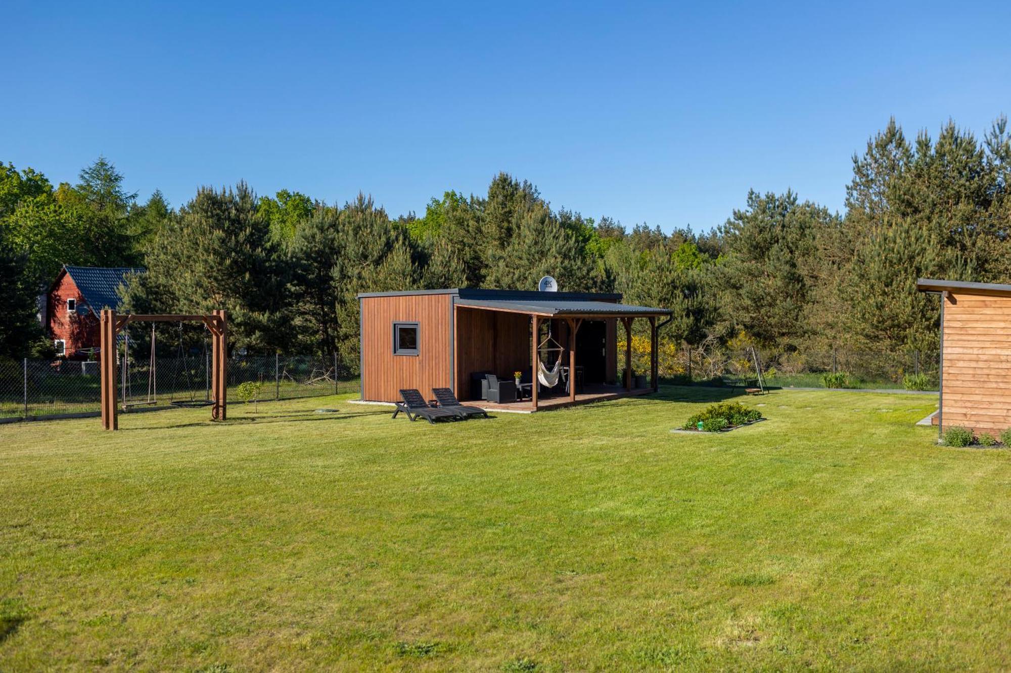Westfalowachatka Domek Z Jacuzzi Sasino Exteriér fotografie