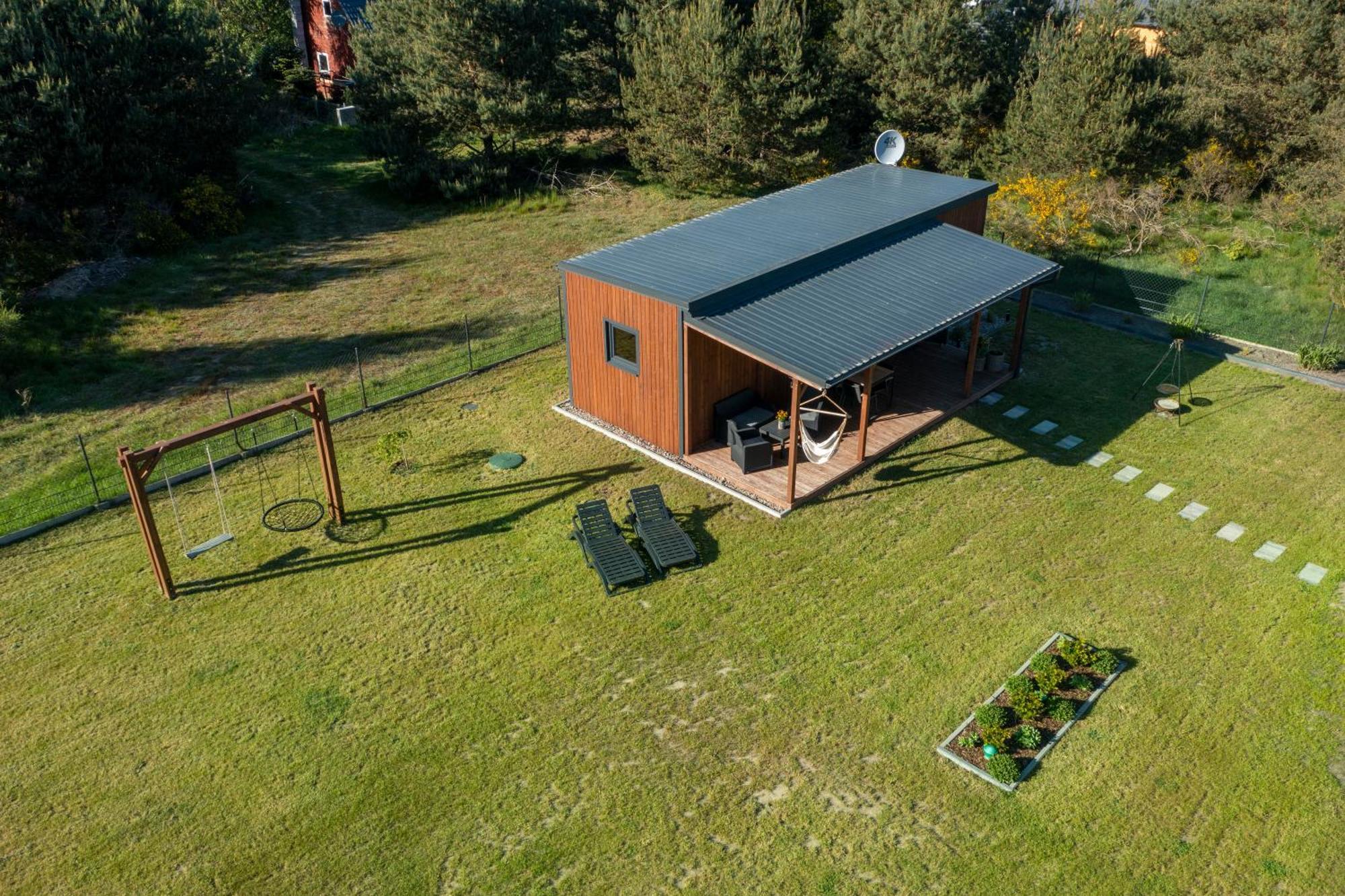 Westfalowachatka Domek Z Jacuzzi Sasino Exteriér fotografie
